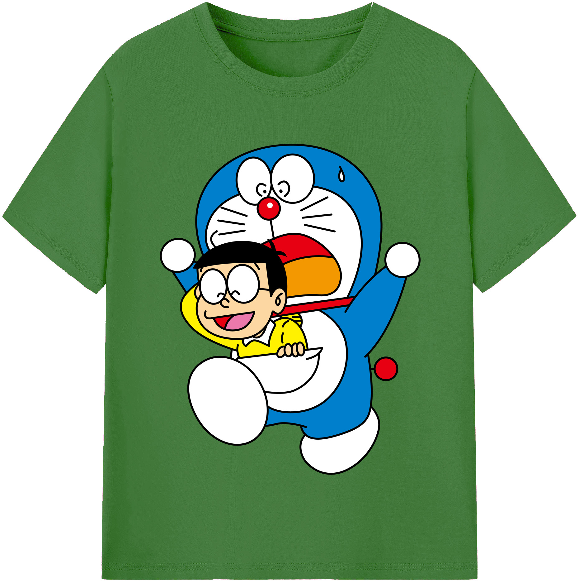 （画像用） ドラえもん Doraemon レディースカジュアルプリントTシャツ（綿100％）